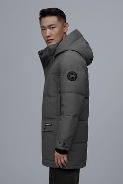 Chamarras Canada Goose Hombre México - Emory Abrigos Black Label Grises ON6281079